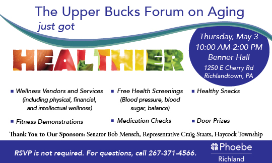 Upper Bucks Forum on aging