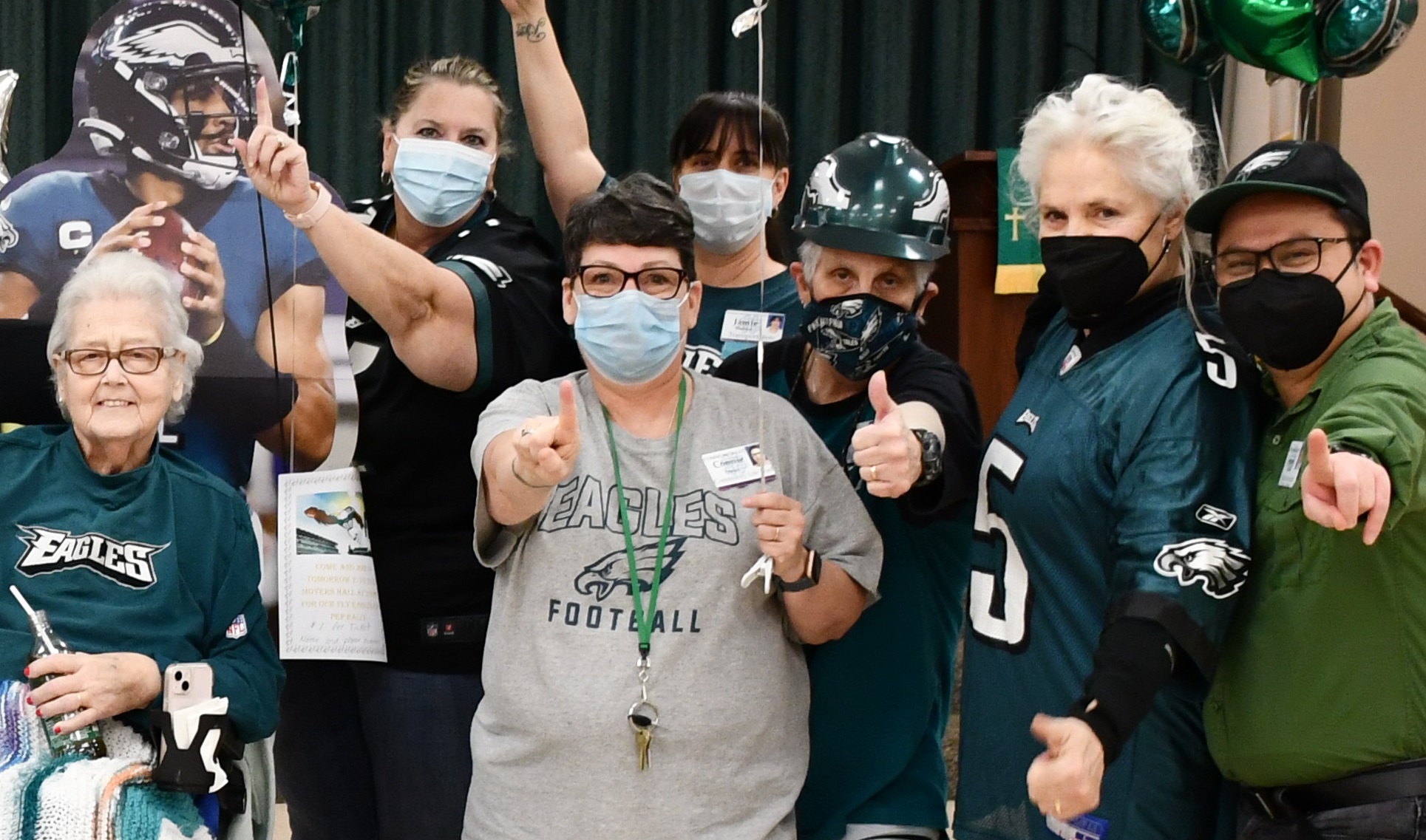 Philadelphia Eagles Spirit Flies Across Phoebe Campuses - Phoebe